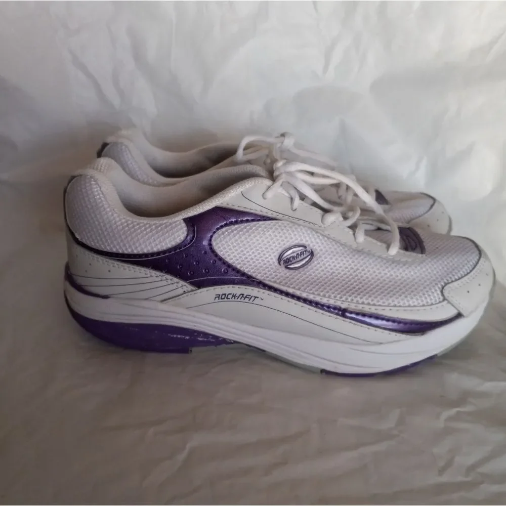 Rock n Fit Women's Purple Rocker Sneakers Size 8